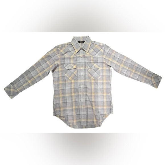 JC Penney Vintage Button Down Pearl Snaps Size 16-16 1/2 (L) NEW F11 - Picture 1 of 8